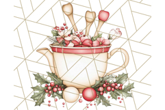 Christmas Cottagecore Kitchen Clipart PNG, Holiday Decor Product Image 2