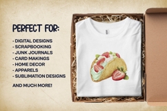 Matcha Tacos Clipart Bundle 4 PNG Product Image 3