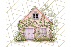 Vintage Cottagecore Barn PNG Clipart, Farmhouse Style Product Image 2