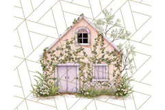 Vintage Cottagecore Barn PNG Clipart, Farmhouse Style Product Image 2