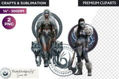 Viking Mythology Giants Clipart, Norse Jotuns gods Product Image 1