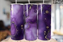 Purple Luxury Alcohol Ink Tumbler Wrap -High Quality 300 Dpi Product Image 1