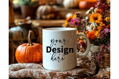 Thanksgiving 11oz white blank Coffee Mug Mockup Product Image 1