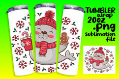 MODERN 20oz Sublimation Design , Christmas Product Image 1