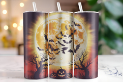Halloween Moon Tumbler Wrap | Sublimation | Tumblers Product Image 1