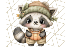 Thanksgiving Woodland Animals Clipart PNG Product Image 2