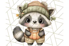 Thanksgiving Woodland Animals Clipart PNG Product Image 2