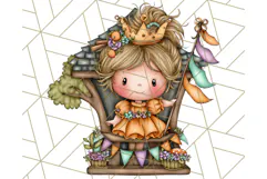 Woodland Autumn Parade Clipart PNG Fall Animals Product Image 2
