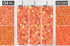 Peach Glitter Tumbler Wrap| Tumbler Sublimation Product Image 1