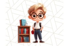 Boy Teacher Clipart PNG, Cute Male Teacher Illustration Product Image 2