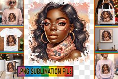 Sweet TSHIRT Gift Ideas PNG, Afro Girl Product Image 1