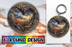Heartwood Haven Circle Design Sublimation Summer Serenity Product Image 1