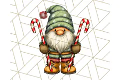 Christmas Gnome Clipart, Holiday Gnomes PNG Illustrations Product Image 2