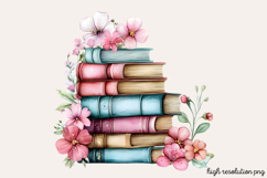 Watercolor Spring Garden Clipart PNG Product Image 1
