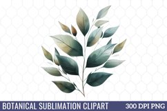 Botanical Sublimation Clipart Product Image 1