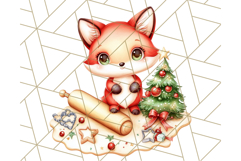 Christmas Baking Critters PNG Clipart, Cute Animals Holiday Product Image 2