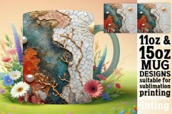 Golden Haven Mug Design: Glitter Sublimation, Spring Product Image 1