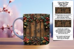 Charming 11oz Mug Wrap Png Template , Christmas Product Image 1
