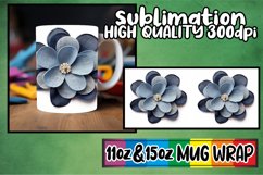 Sublime 3D Floral Elegance Mug - 11oz/15oz Product Image 1