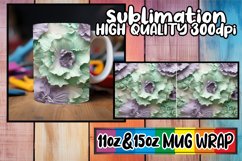Dynamic Art 3D Pattern Mug Wrap, Sublimation Product Image 1
