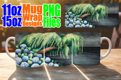 Vibrant colors 11oz 15oz sublimation wrap, Spring Tree Product Image 1