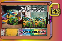 Dynamic Landscape Mug Wrap Sublimation 11oz/15oz Product Image 1