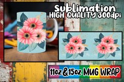 Everyday joy sublimation 11oz 15oz mug wrap, Flower Product Image 1