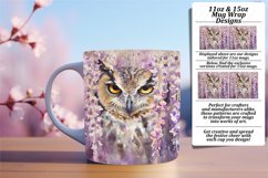 Birdy Delight Owl Mug Sublimation Product Image 1