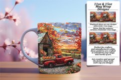 Autumn Leaves Red Pickup Mug 11oz 15oz Product Image 1