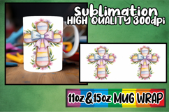 Happy days 11oz 15oz mug wrap, Cross and Bow Product Image 1