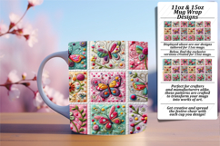 Alluring 15oz Mug Wrap Png Design , Patchwork Product Image 1