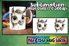 Vibrant Watercolor Animals 11oz Mug Sublimation Product Image 1