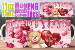 15x Ready-to-Use Mug Wrap , Love Bear Product Image 8