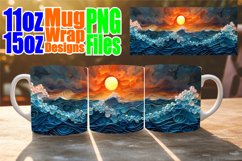Seaside Splendor 3D Mug Wrap - Oceanic Escape Product Image 1