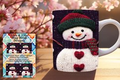 Magical 11oz Mug Wrap Png Design , Snowman Product Image 1