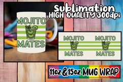 Joyful moments 11oz 15oz mug wrap, Retro Food Product Image 1