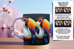 Seasonal Sublimation Bird Mug Wraps Product Image 1