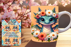 GRACEFUL 11oz PNG Mug Wrap Design , Dragon Product Image 1