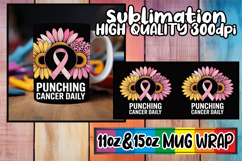 Radiant sunsets 11oz 15oz sublimation wrap, Breast Cancer Product Image 1