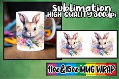 Watercolor Bunny Delight Mug Decor Product Image 1
