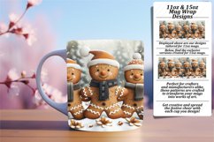 Winter Gingerbread Man Design 11oz/15oz Mug Wrap Product Image 1