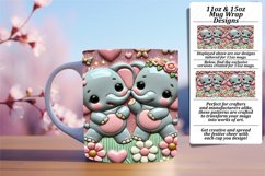 Quirky 11oz Mug Wrap Png Artwork , Sweet Animals Product Image 1
