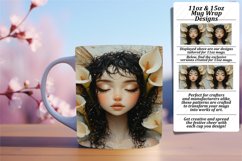 Unique 11oz Mug Wrap Png Template , Fairy Product Image 1