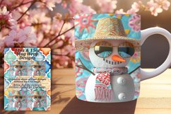 Snowman Wonderland Sublimation Mug Wrap 11oz/15oz Holiday Product Image 1