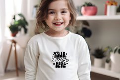 White Gildan 18000B Mockup, Mockup Product Image 1