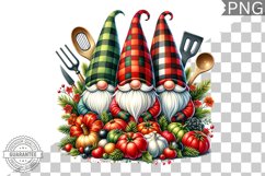 Christmas kitchen Gnome Sublimation - Clipart PNG Design Product Image 1