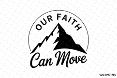 Our Faith Can move SVG | SVG Cut files | Cricut Product Image 1