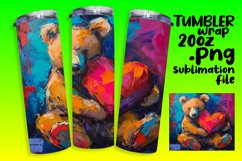 Playful Animal Art for Sublimation Tumblers Product Image 1