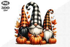 Halloween Gnomes Sublimation - Clipart PNG Design Product Image 1