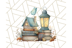 Cottagecore Butterfly and Book PNG Clipart Reading Elements Product Image 2